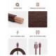 feLA Premium Leather USB Cable to Lightning Cable for iPhone