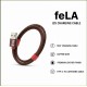 feLA Premium Leather USB Cable to Lightning Cable for iPhone
