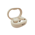feLA Donut Wireless Earbuds with Type-C Charging, Bluetooth V5.3, IPX6, Quick Pairing, Transparent Case (Beige)